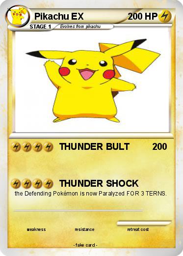 Pokemon Pikachu EX