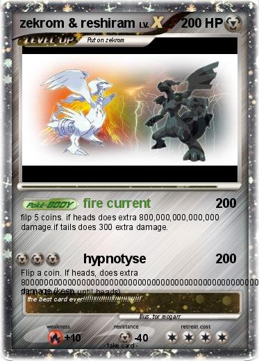 Pokemon zekrom & reshiram