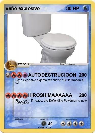 Pokemon Baño explosivo