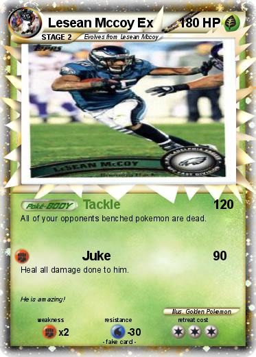Pokemon Lesean Mccoy Ex