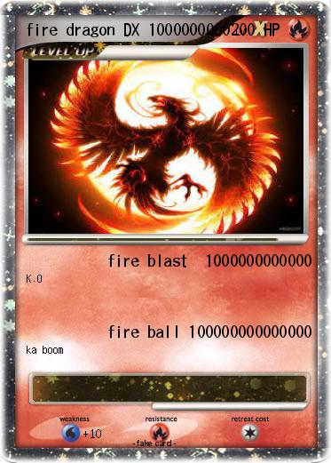 Pokemon fire dragon DX 1000000000
