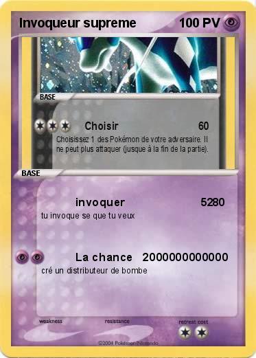 Pokemon Invoqueur supreme