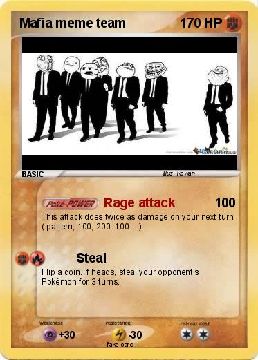 Pokemon Mafia meme team