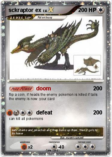 Pokemon sckraptor ex