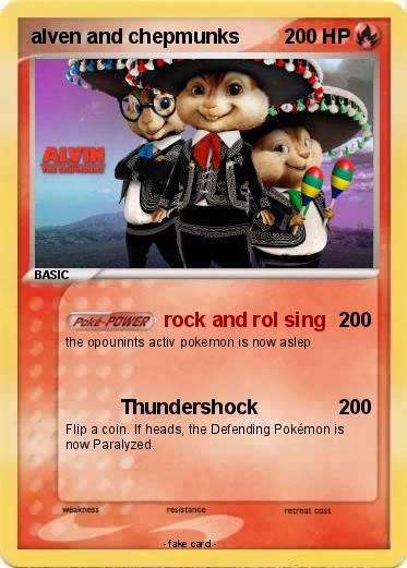 Pokemon alven and chepmunks