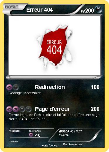Pokemon Erreur 404