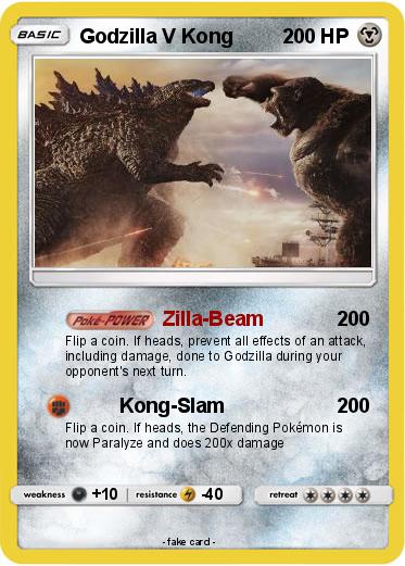 Pokemon Godzilla V Kong