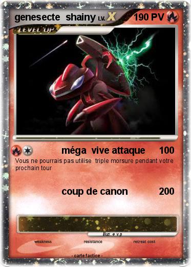 Pokemon genesecte  shainy