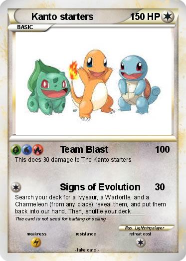 Pokemon Kanto starters