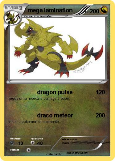 Pokemon mega lamination