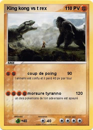 Pokemon King kong vs t rex