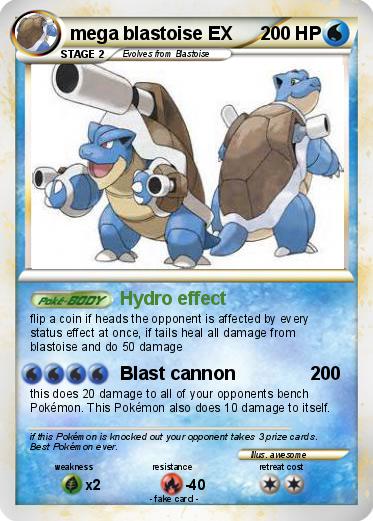 Pokemon mega blastoise EX