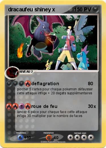 Pokemon dracaufeu shiney x