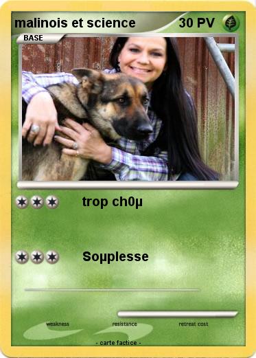 Pokemon malinois et science