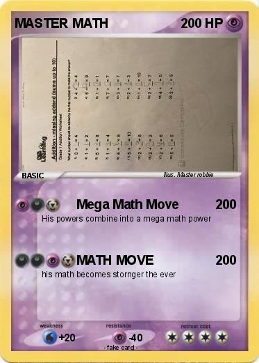 Pokemon MASTER MATH