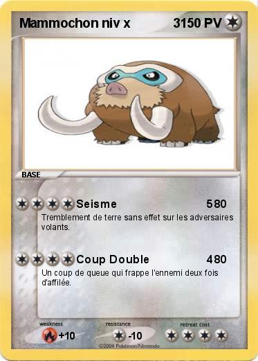 Pokemon Mammochon niv x            3