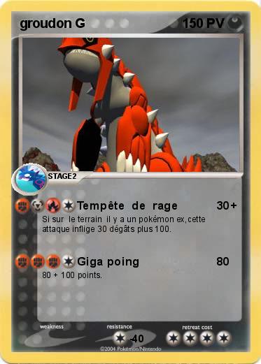 Pokemon groudon G