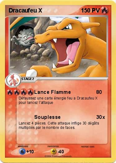 Pokemon Dracaufeu X