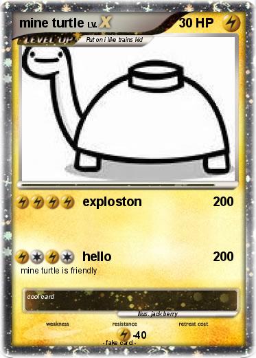Pokemon mine turtle
