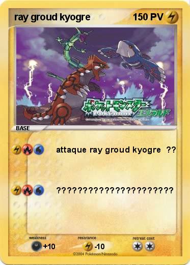 Pokemon ray groud kyogre