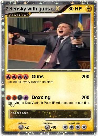 Pokemon Zelensky with guns