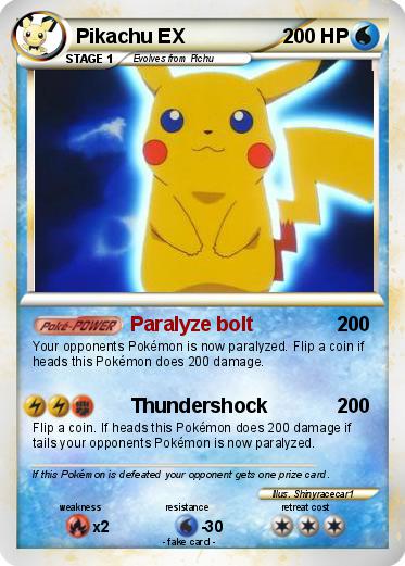 Pokemon Pikachu EX