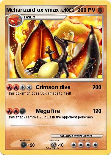 Pokemon Mcharizard ox vmax