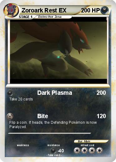 Pokemon Zoroark Rest EX