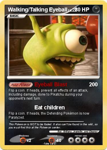 Pokemon Walking/Talking Eyeball