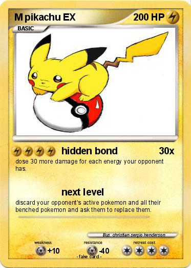 Pokemon M pikachu EX