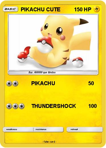 Pokemon PIKACHU CUTE