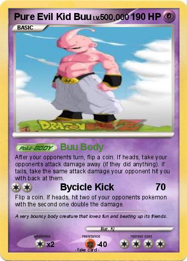Pokemon Pure Evil Kid Buu