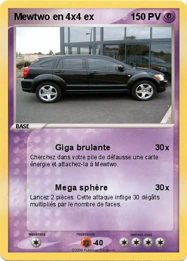 Pokemon Mewtwo en 4x4 ex