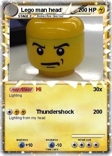 Pokemon Lego man head