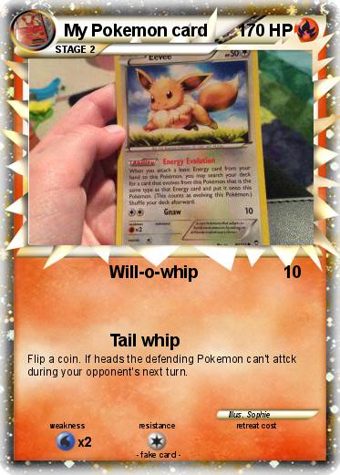 Pokemon My Pokemon card