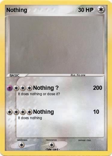 Pokemon Nothing