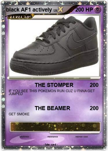 Pokemon black AF1 actively