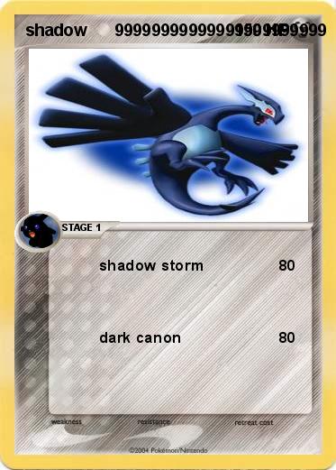 Pokemon shadow      99999999999999999999999