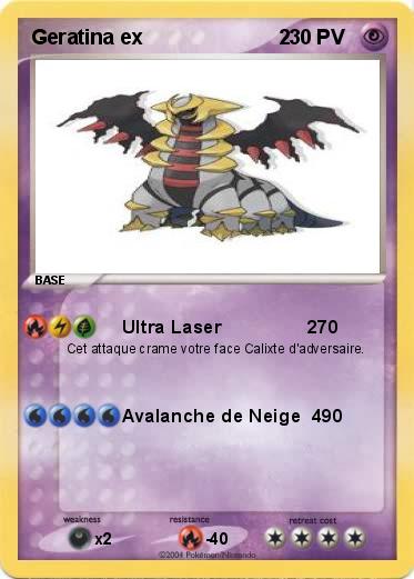 Pokemon Geratina ex                        2            