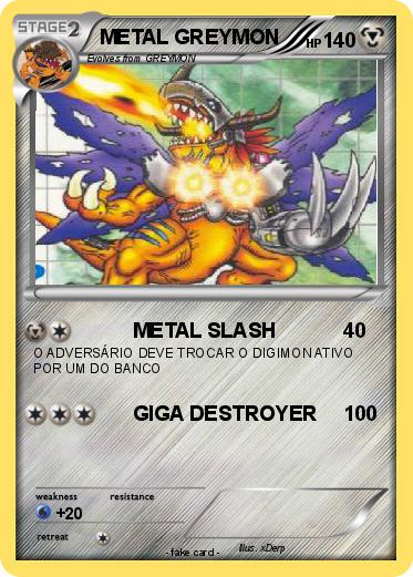 Pokemon METAL GREYMON