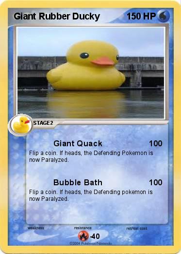 Pokemon Giant Rubber Ducky