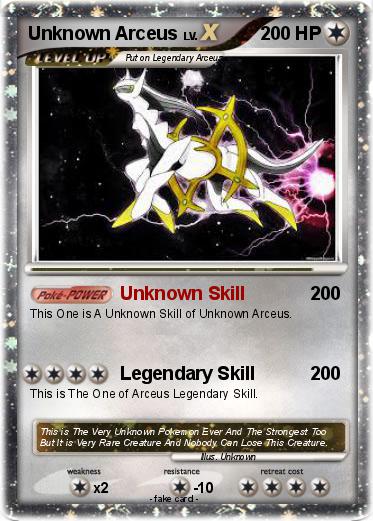 Pokemon Unknown Arceus