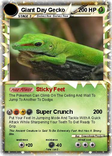 Pokemon Giant Day Gecko