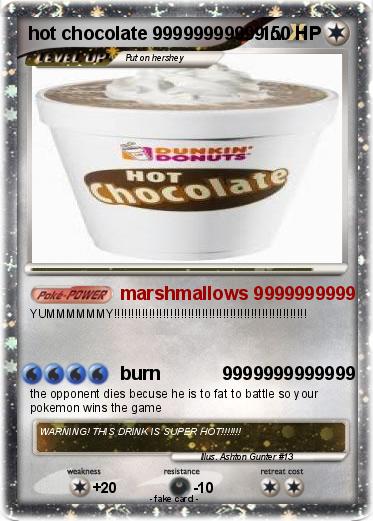 Pokemon hot chocolate 99999999999