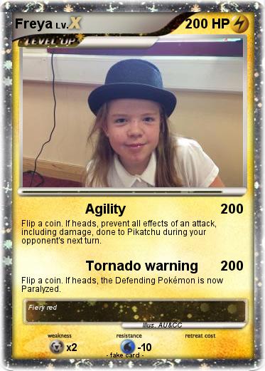 Pokémon Freya 33 33 Agility My Pokemon Card