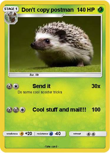 Pokemon Don’t copy postman