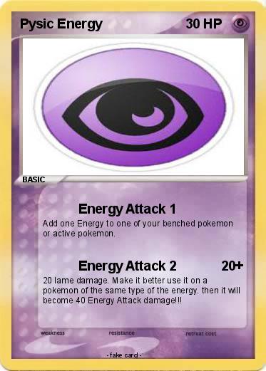 Pokemon Pysic Energy