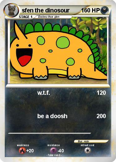 Pokemon sfen the dinosour