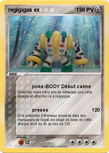 Pokemon regigigas ex