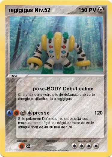 Pokemon regigigas Niv.52